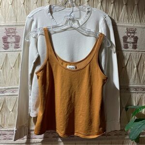 Mate the label tank top and thermal shirt